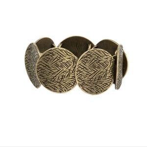 Extra Etched Brass Bracelet